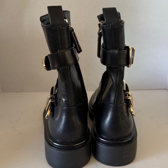 Favorite Daughter Caroline Boots Black Leather Gold Buckles  Women’s Size 6 NWOB - Picture 4 of 4